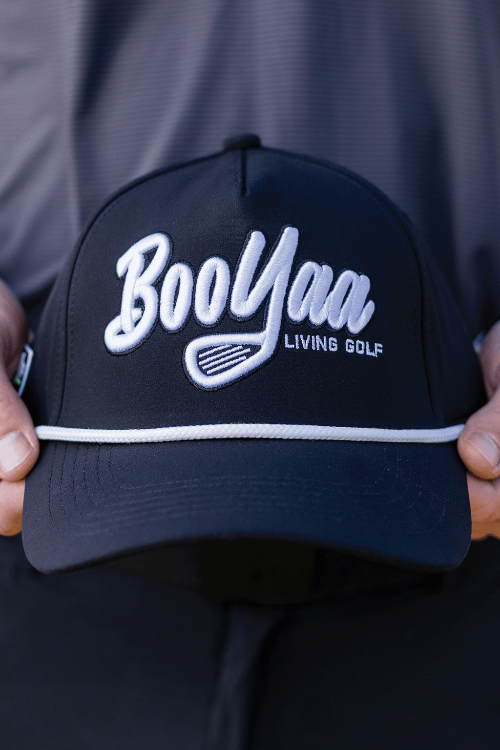 BooYaa Premium Golf Cap - THE OG (BLACK CLASSIC)