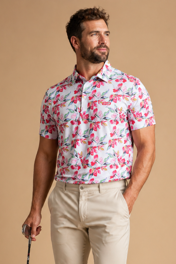 Cherry Blossom Performance Polo