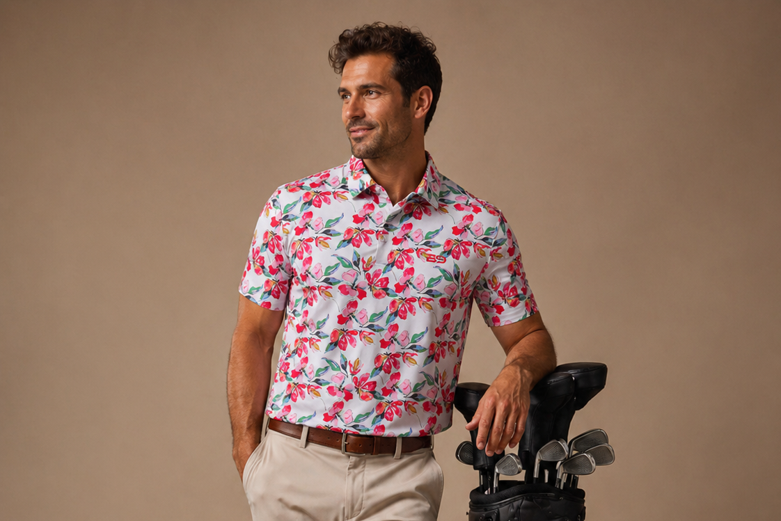 Cherry Blossom Performance Polo