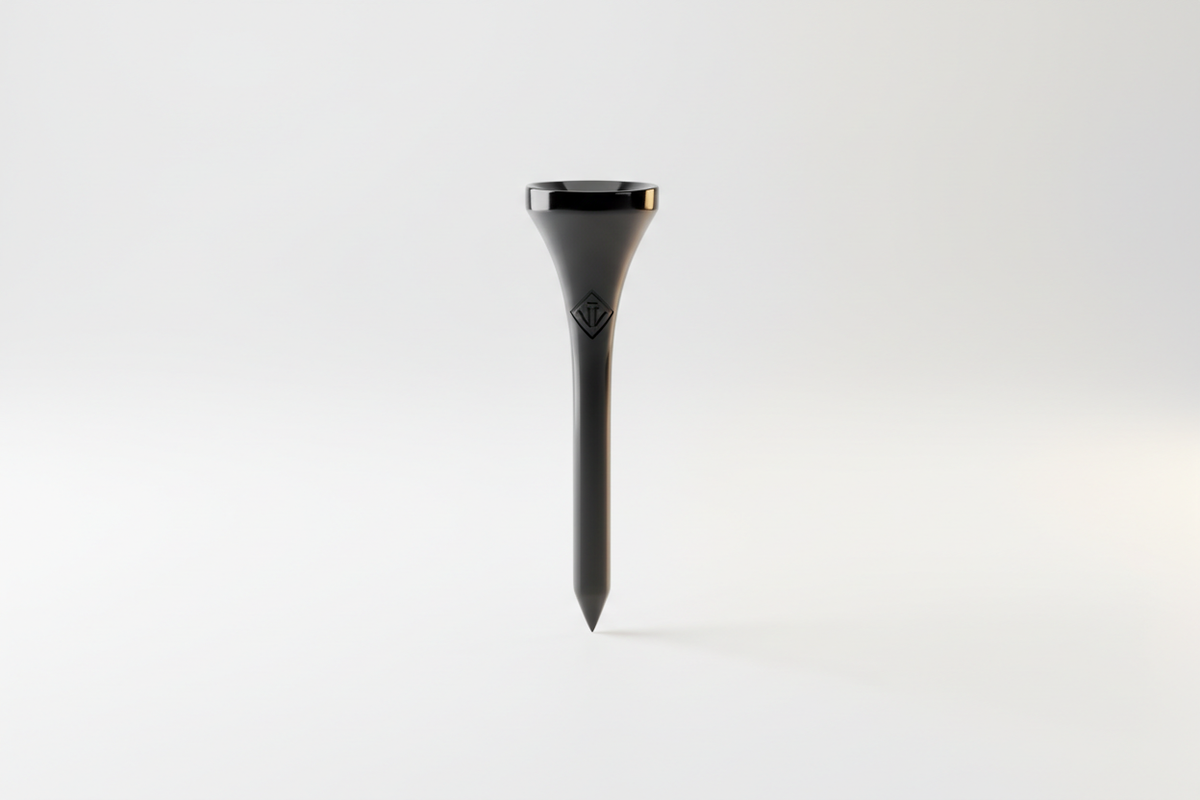 Elegant Black Golf Tee