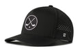 Crossed Clubs Performance 5-Panel Hat  |  Golf Flexfit Snapback