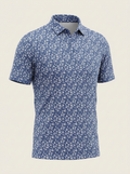 Navy Floral Performance Polo